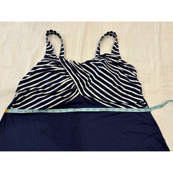 Lands End 2 pc Swim Suit  top is 18w bottoms are 20w blue plus size - Picture 2 of 12